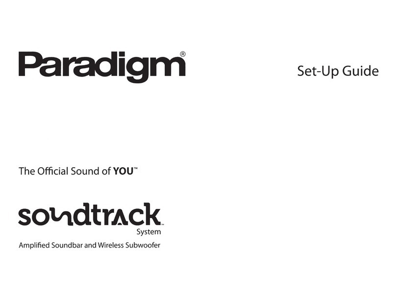 Paradigm Soundtrack User manual Paradigm Soundtrack User manual