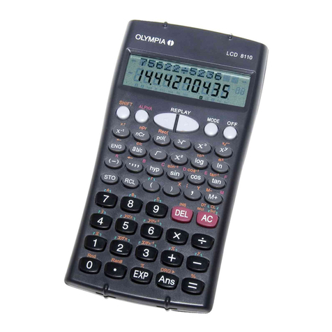 Olympia LCD?8110 User manual Olympia LCD?8110 User manual