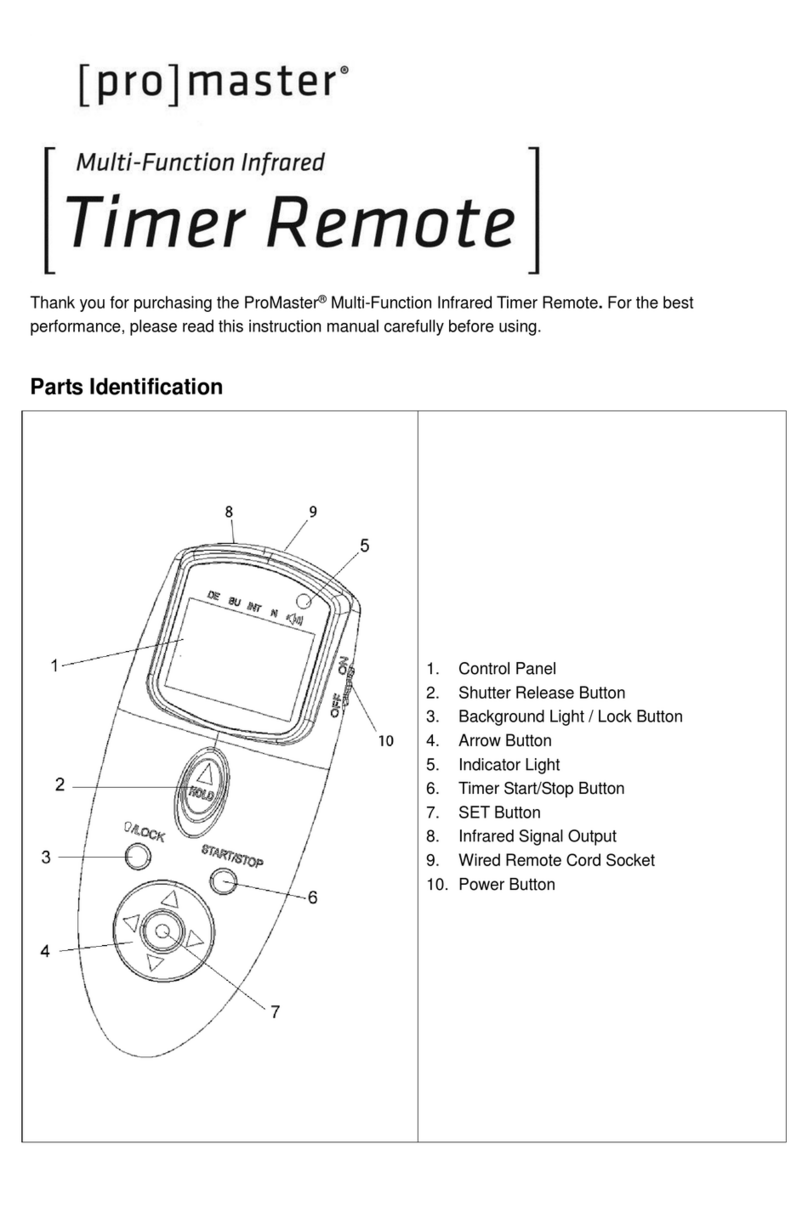 pro master Timer Remote user guide pro master Timer Remote user guide