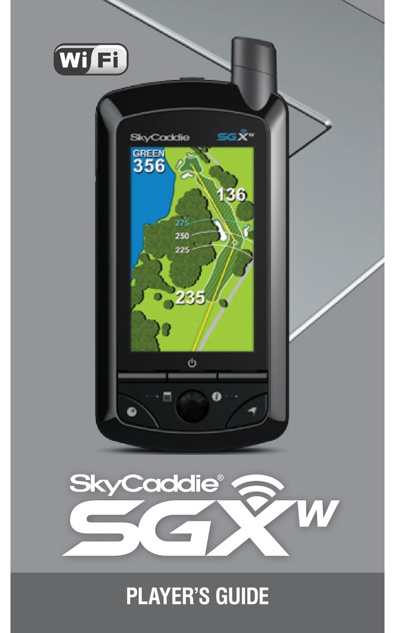 SkyCaddie SGXw Operator's manual