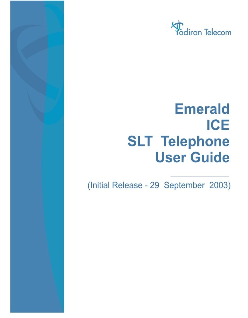 Tadiran Telecom EMERALD ICE User manual