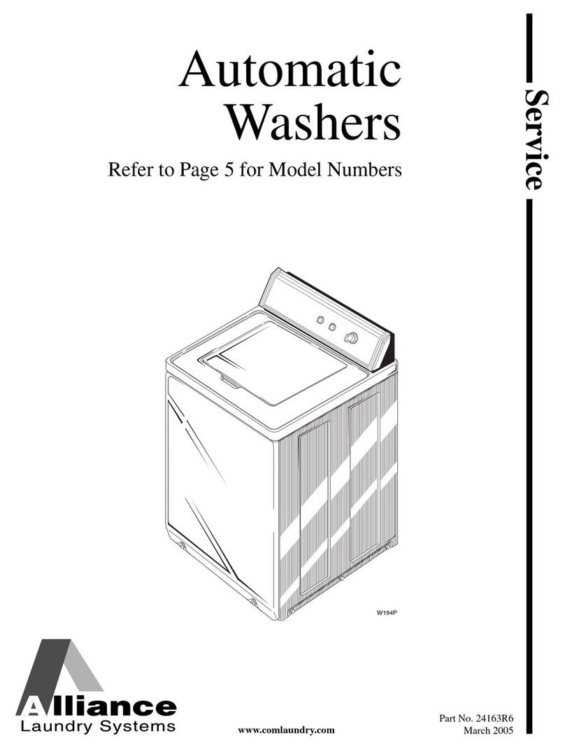 Alliance Laundry Systems HA1000 Assembly instructions Alliance Laundry Systems HA1000 Assembly instructions