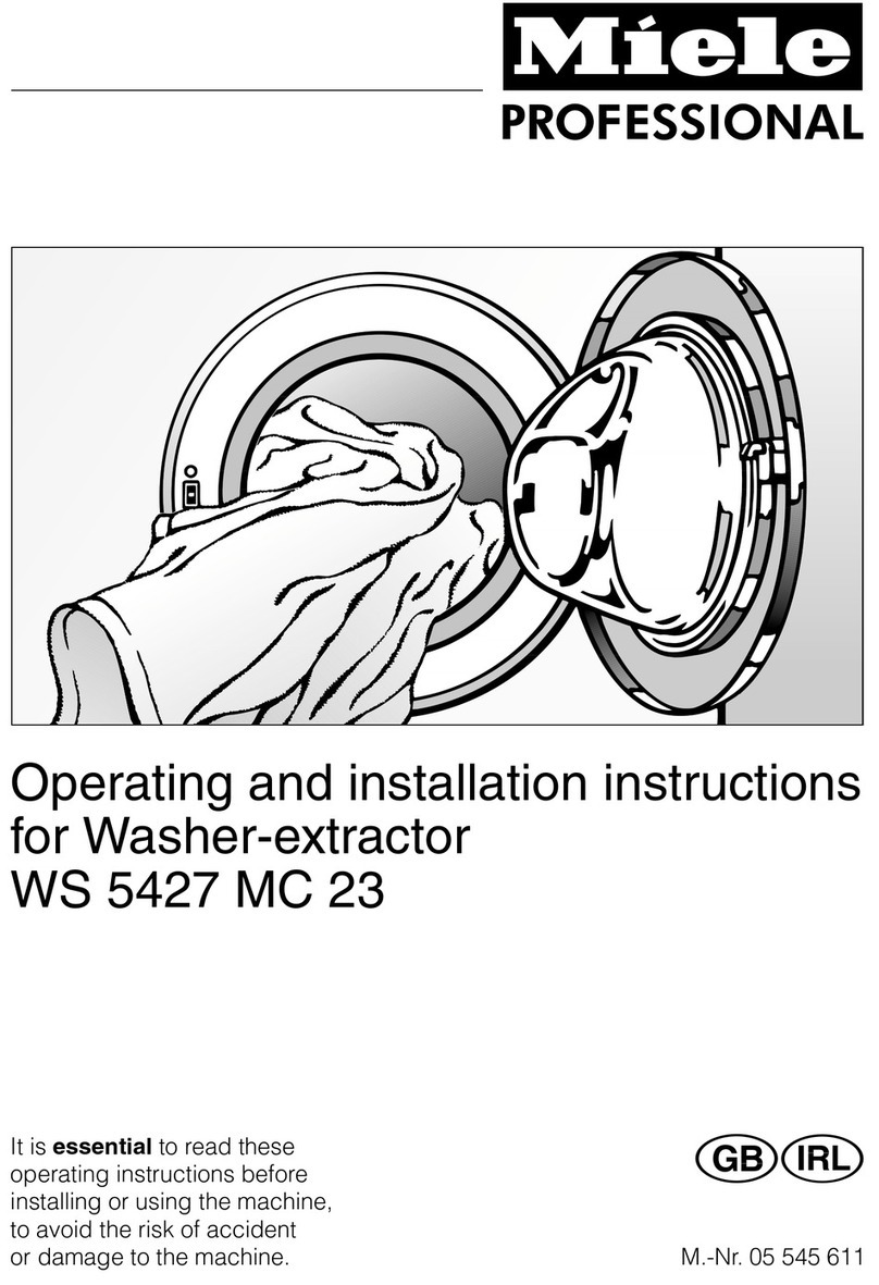 Miele WS 5427 MC 23 User manual Miele WS 5427 MC 23 User manual
