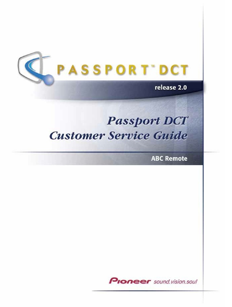 Pioneer passport DCT User manual