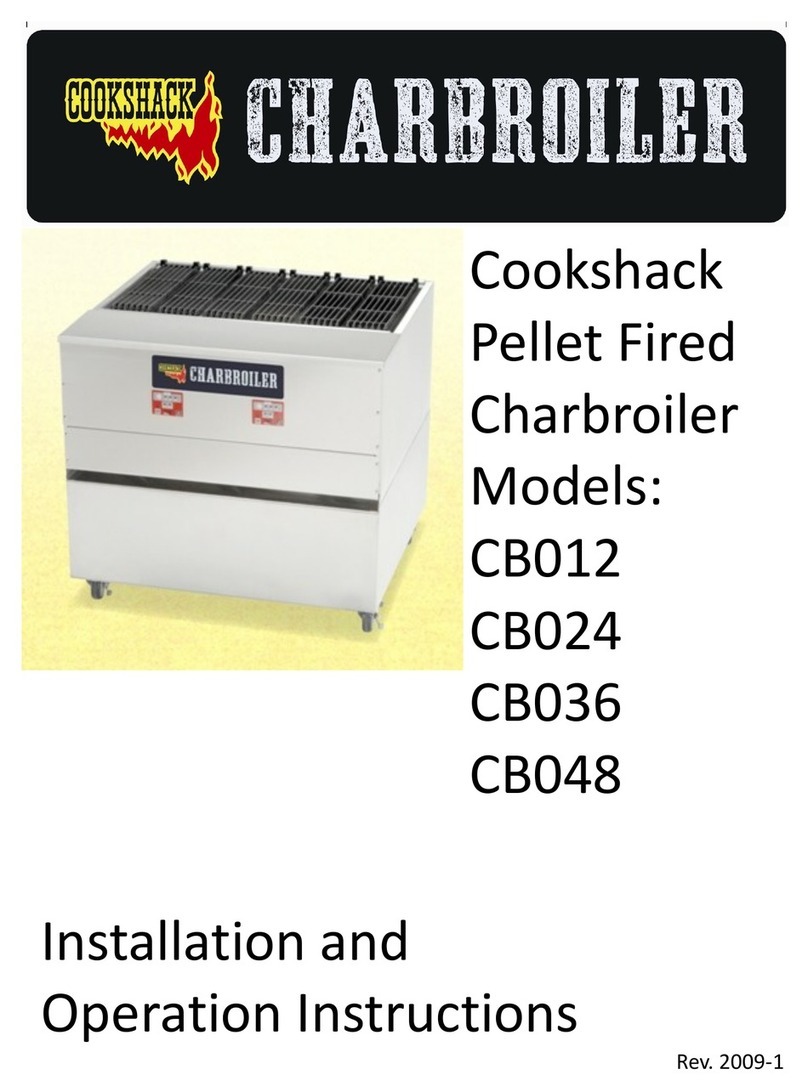 Cookshack CB012 Installation and operation instructions
