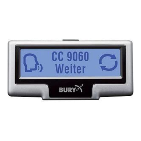 BURY CC 9060 Smart User manual BURY CC 9060 Smart User manual