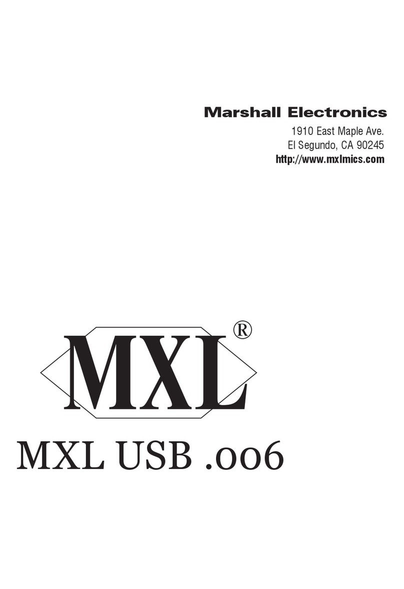 Marshall Electronics MXL USB .006 User manual