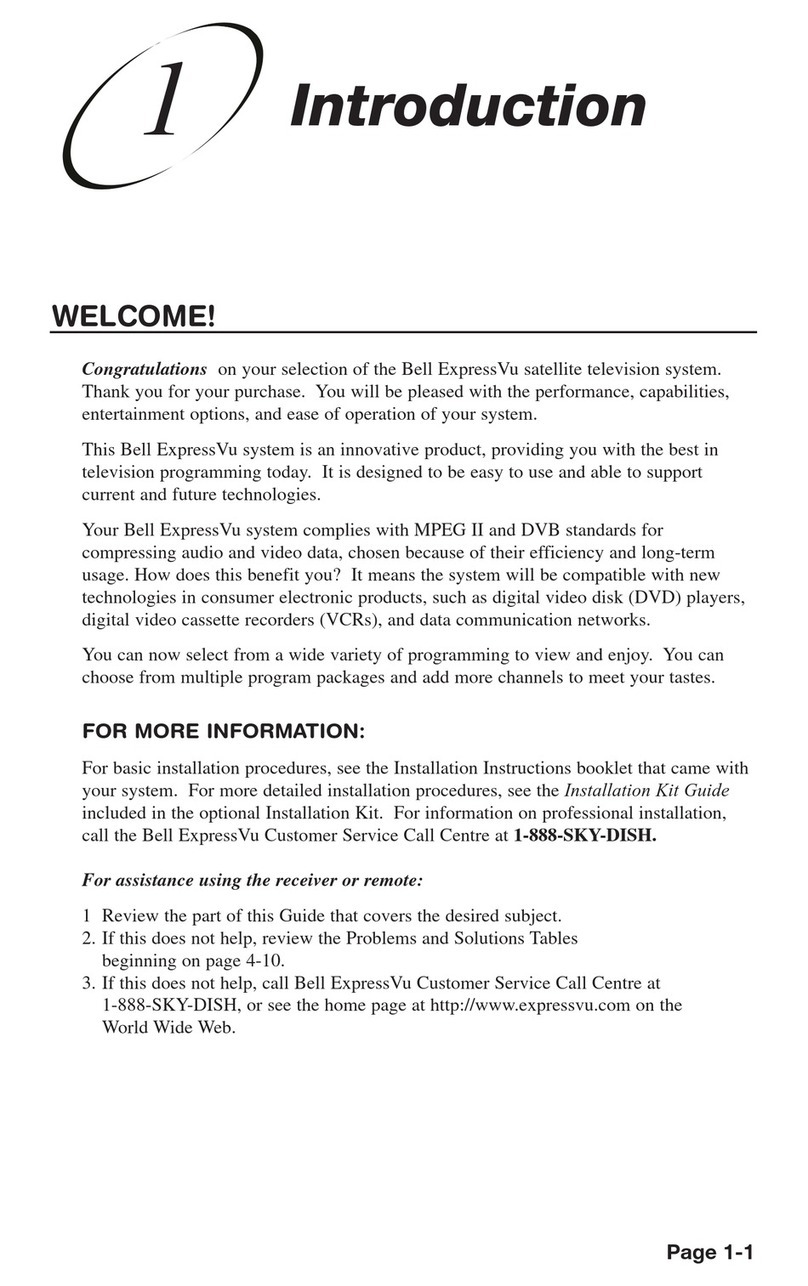 Bell EXPRESSVU User manual