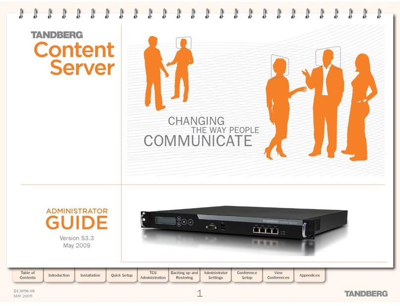 TANDBERG Content Server None Administrator's guide