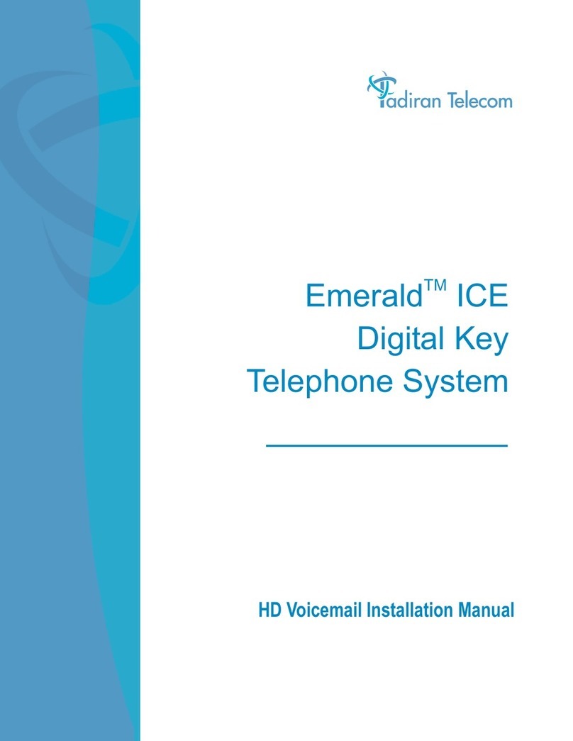 Tadiran Telecom EMERALD ICE User manual