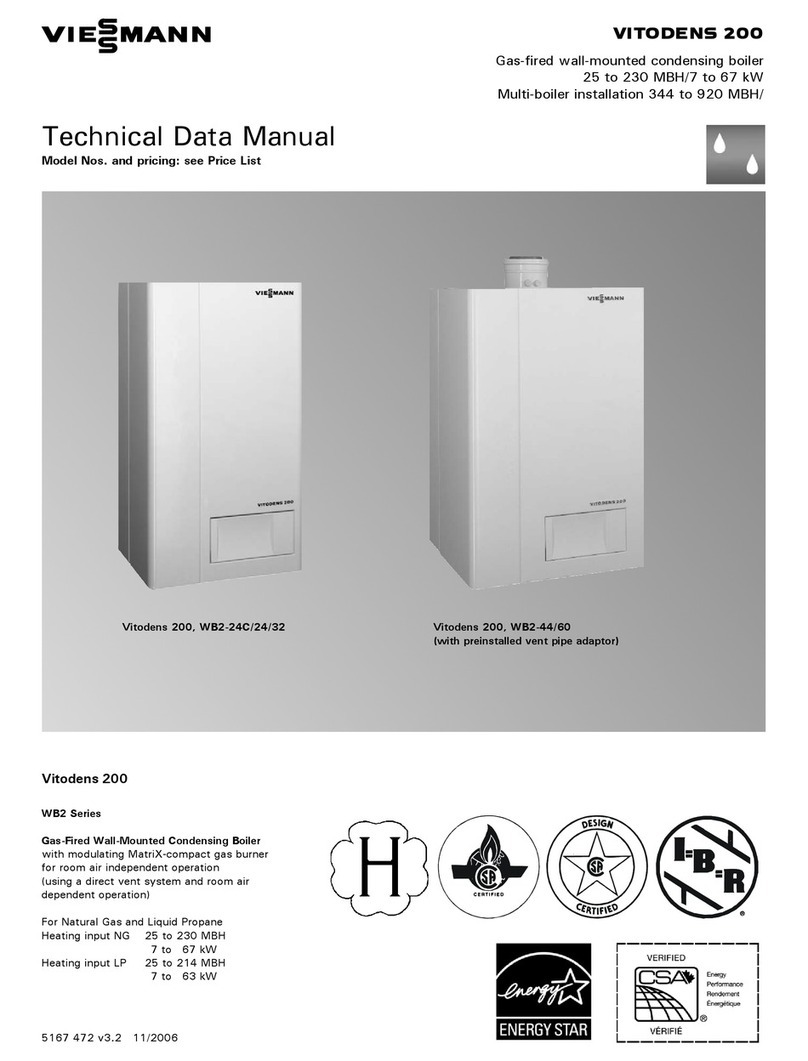 Viessmann VITODENS 200 WB2 Series Instruction manual Viessmann VITODENS 200 WB2 Series Instruction manual