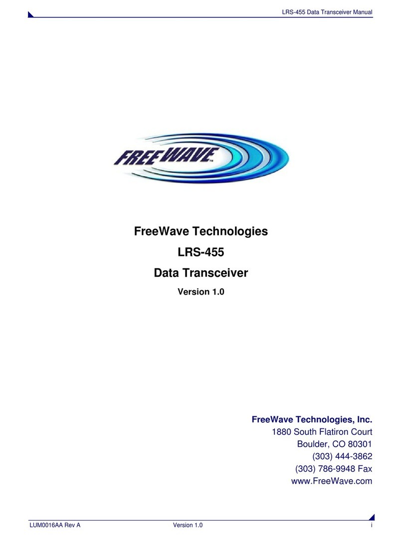 FreeWave LRS455 SERIES user manual