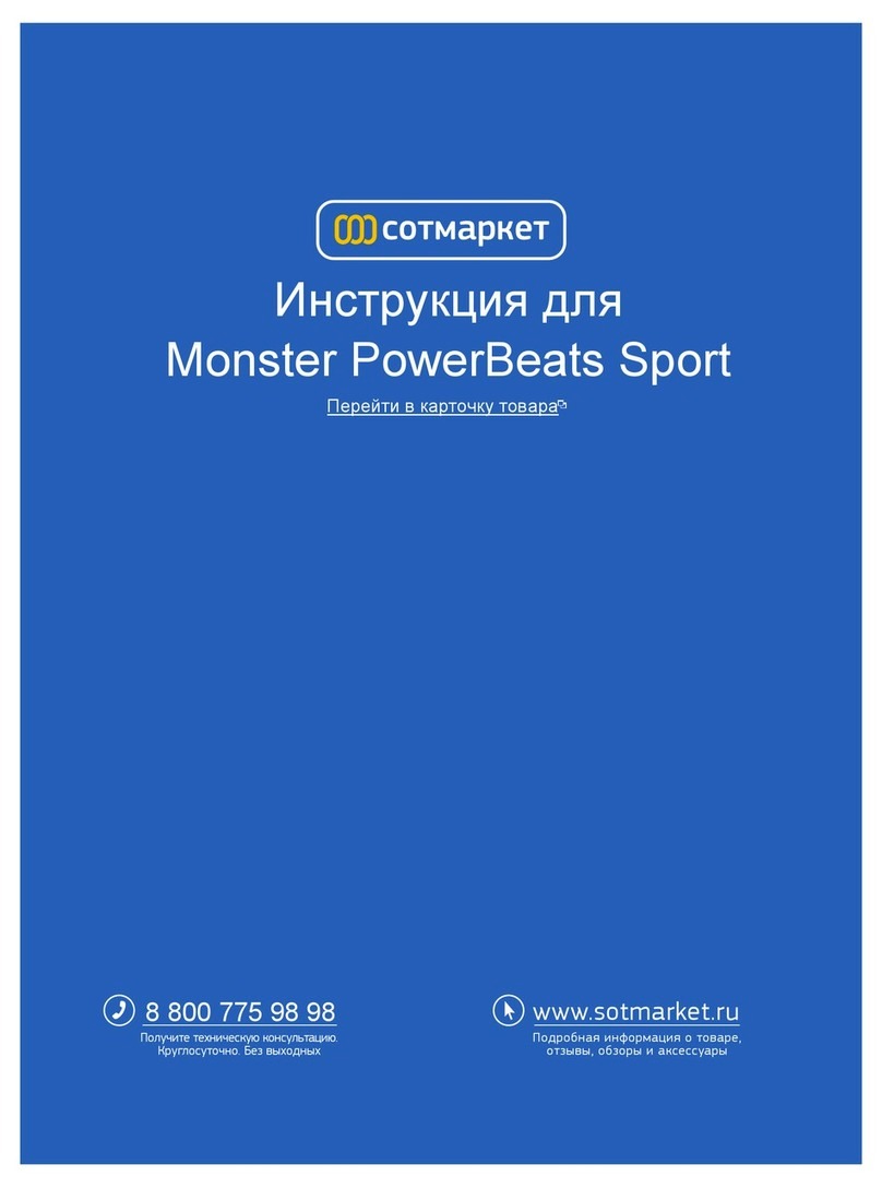 Monster PowerBeats Sport User manual