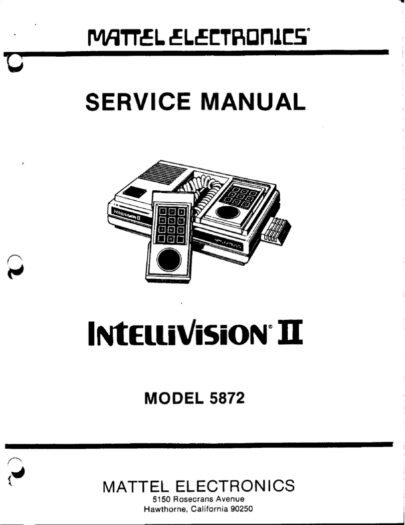 Mattel IntelliVision II 5872 User manual