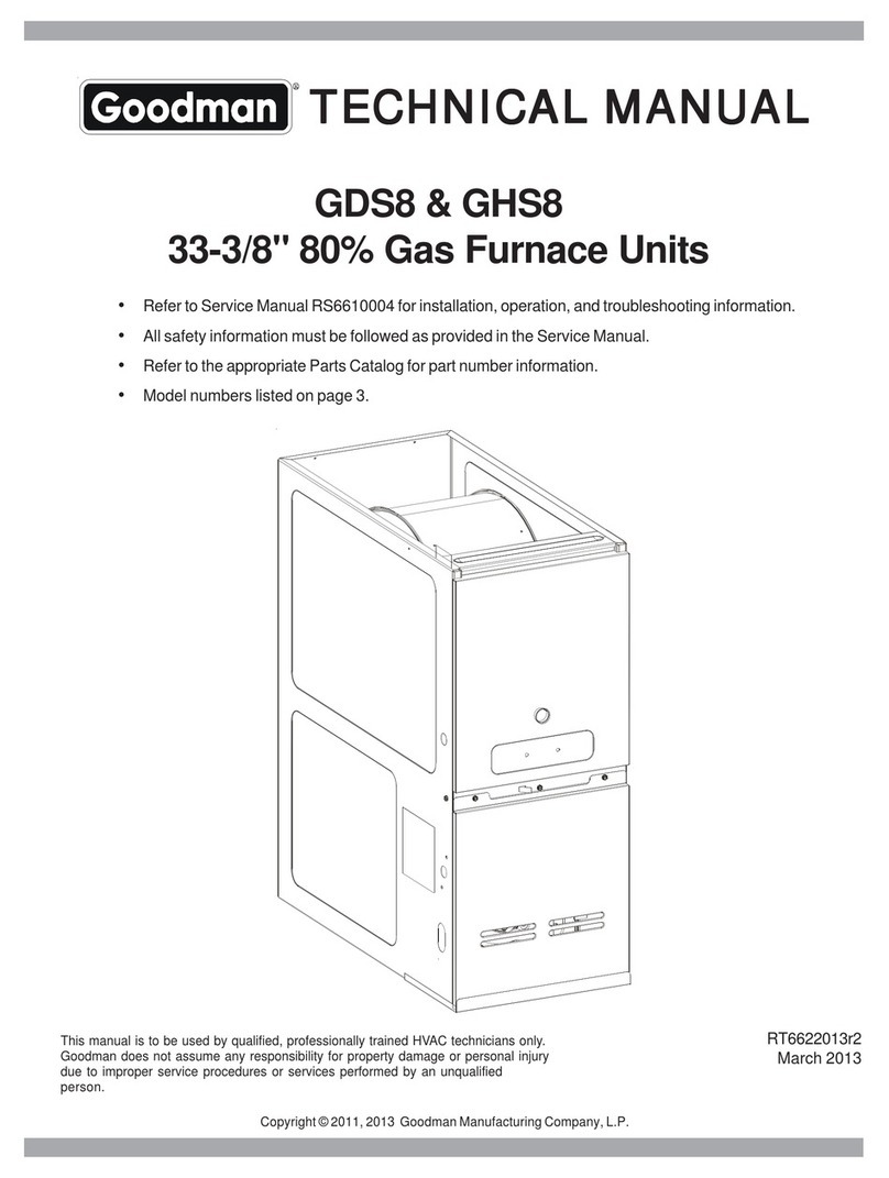 Goodman GDS8 User manual