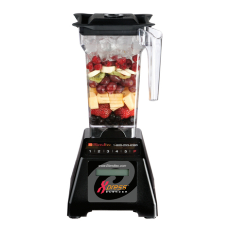 Blendtec Xpress Blender Operation manual