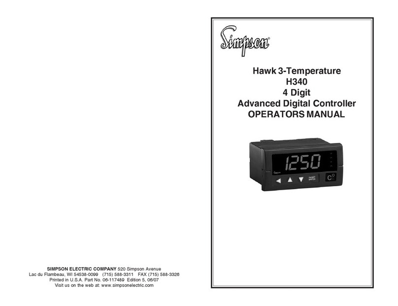 Simpson H340 Operator's manual