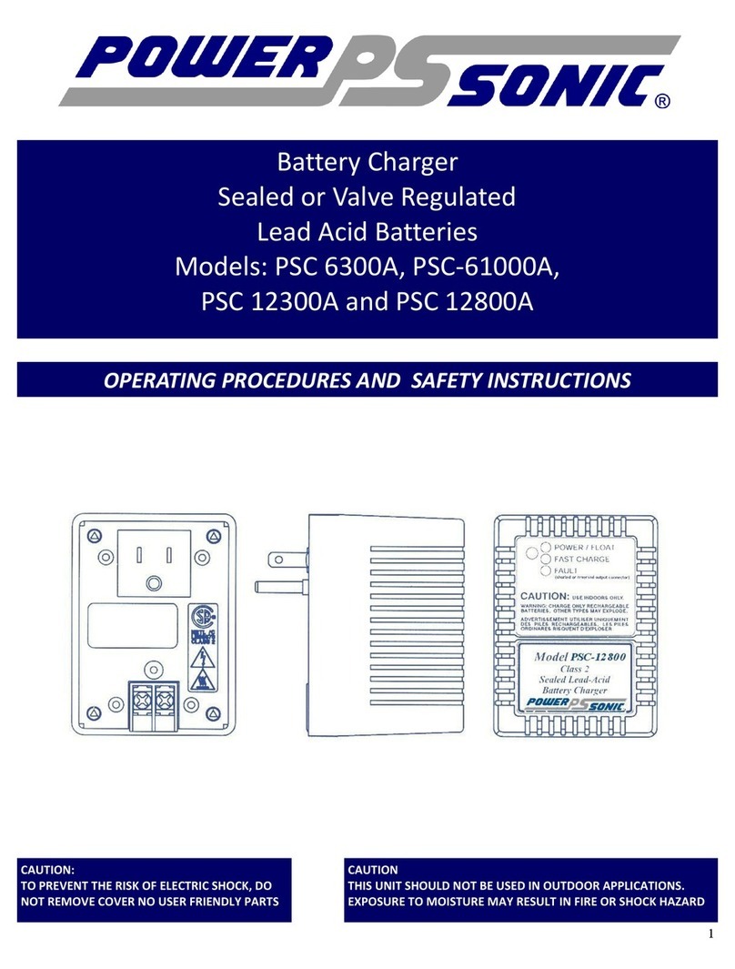 Power-Sonic PSC 6300A Operating procedures