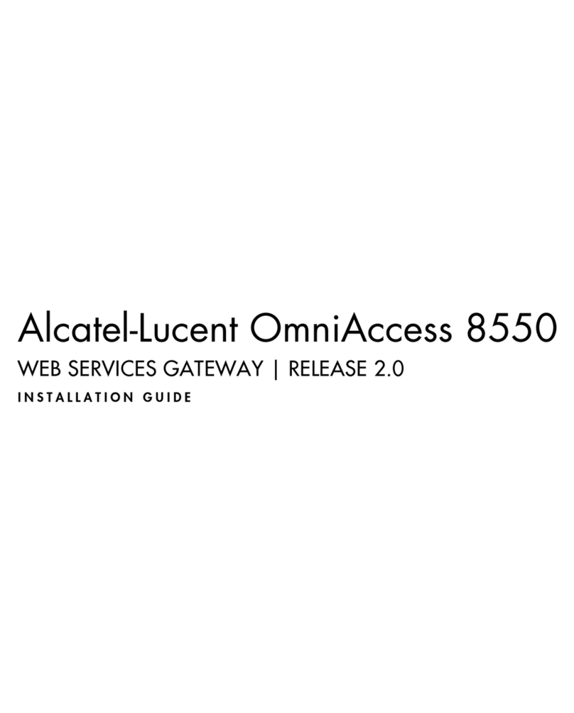 Alcatel-Lucent OmniAccess 8550 User manual