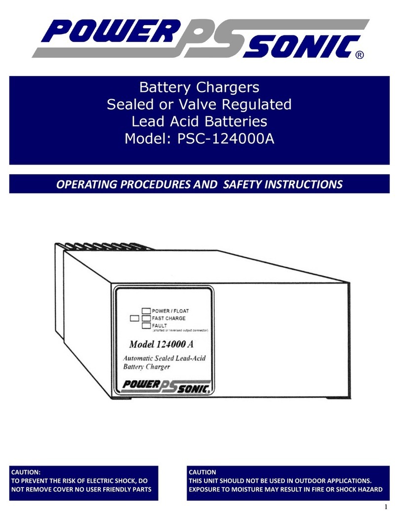 Power-Sonic PSC-124000A Operating procedures and safety instructions