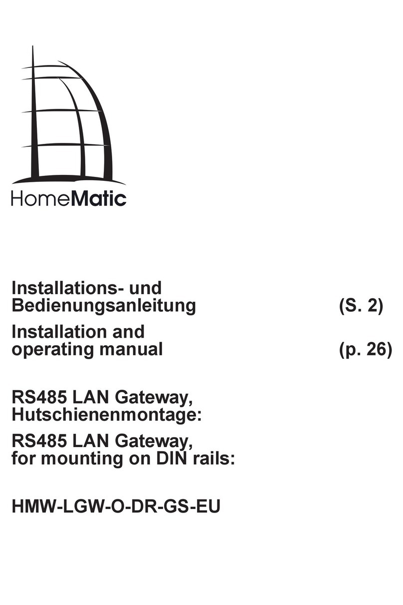 HomeMatic HMW-LGW-O-DR-GS-EU User manual
