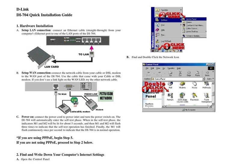 D-Link DI-704 User manual D-Link DI-704 User manual