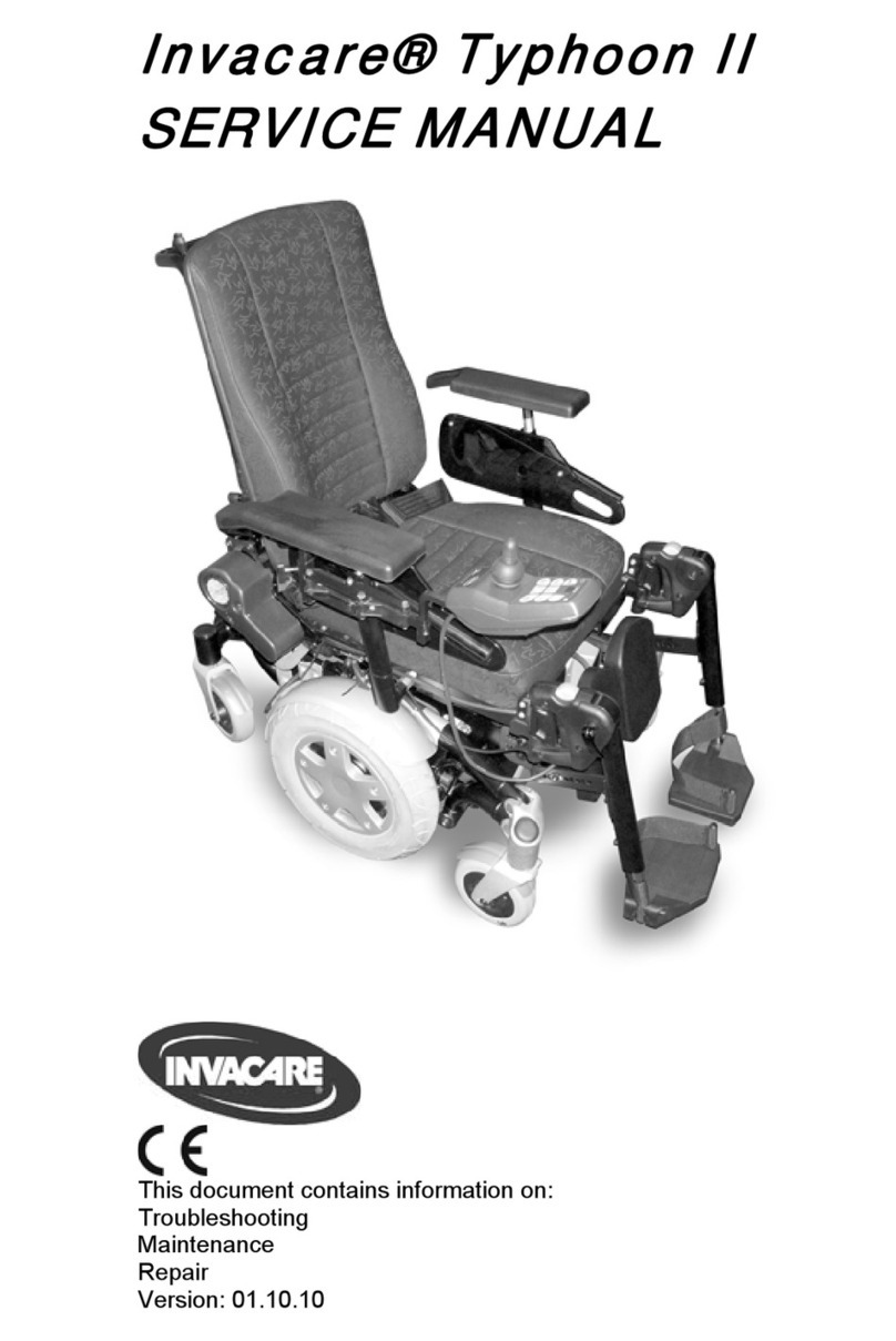 Invacare Typhoon II Service manual