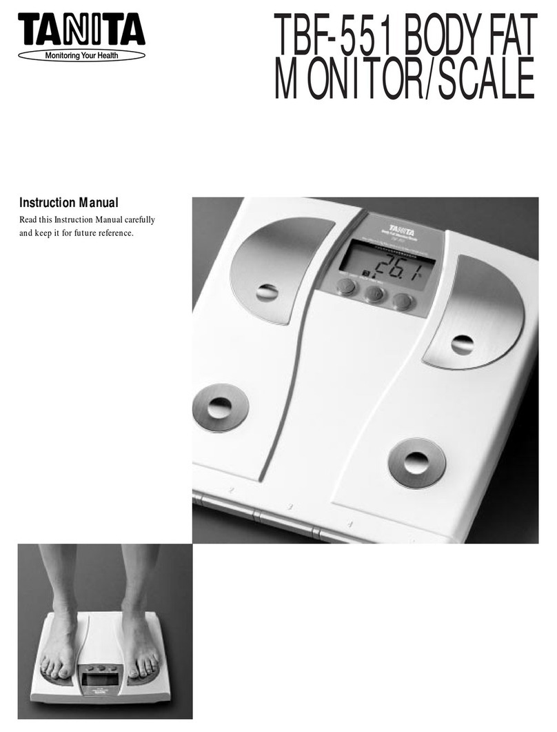Tanita TBF-551 instruction manual