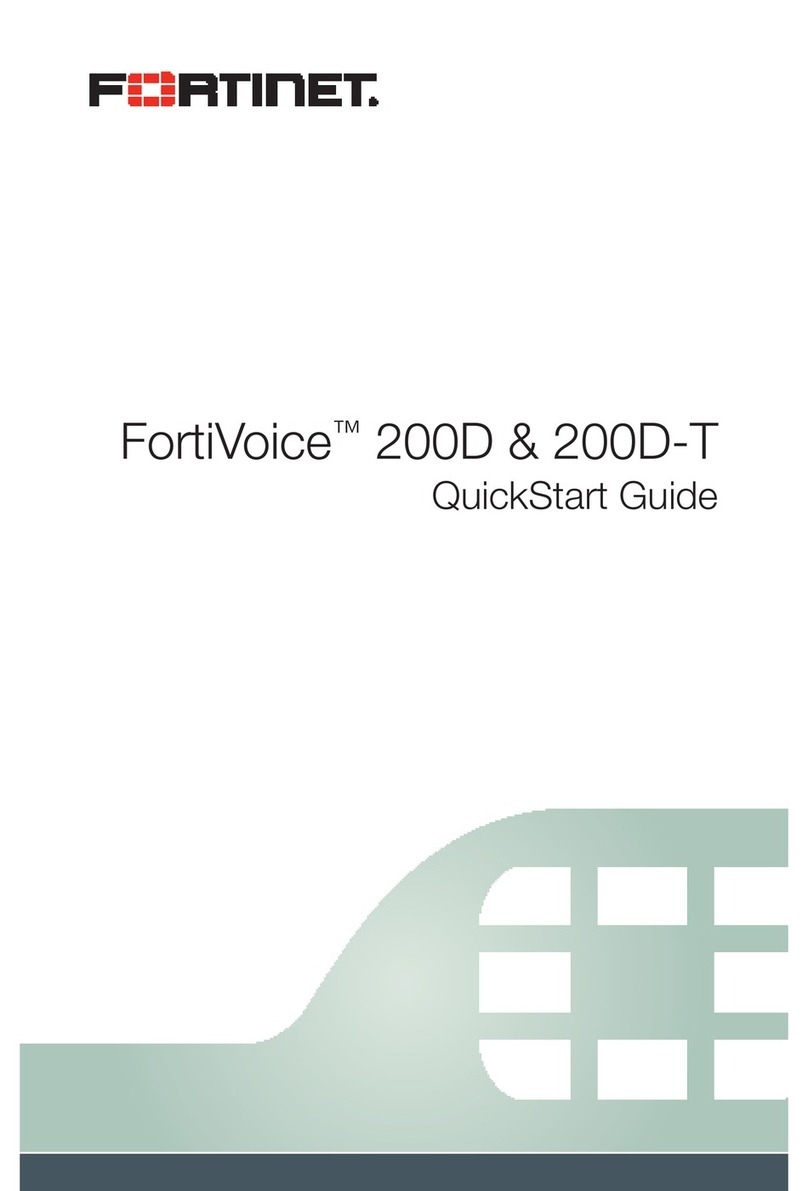 Fortinet FortiVoice 200D User manual