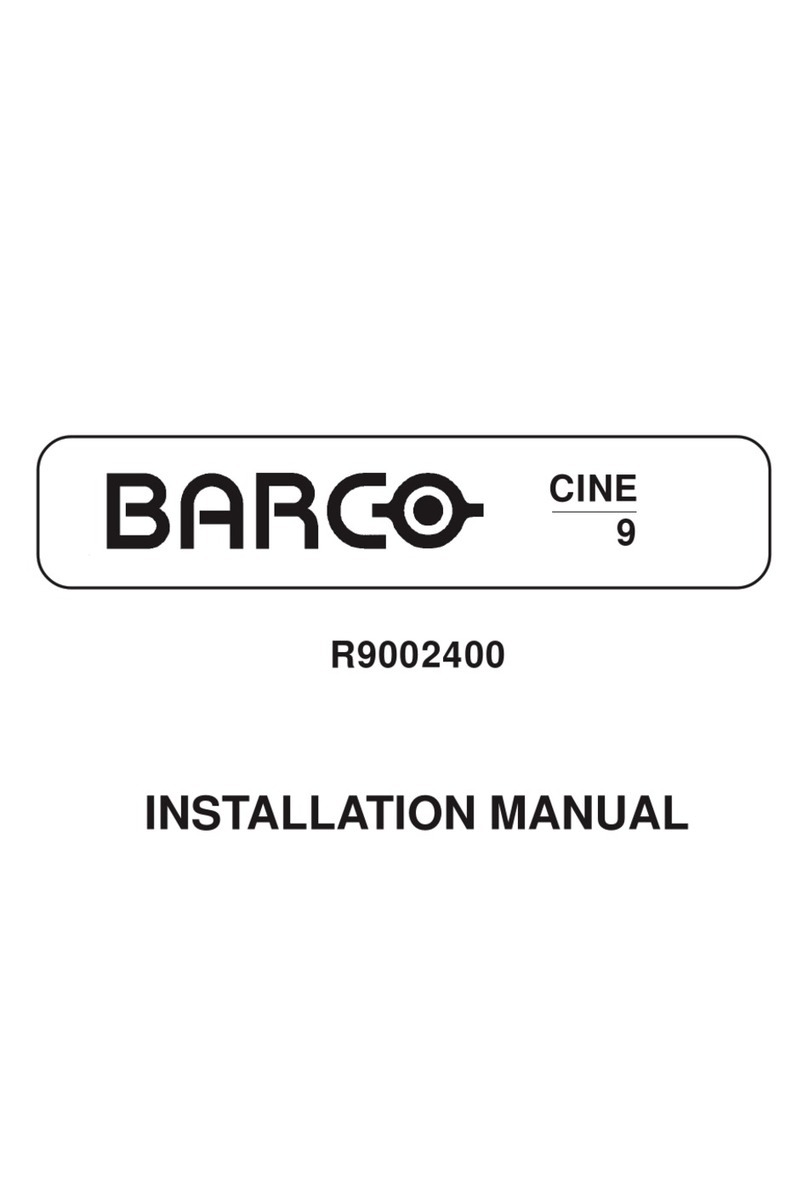 Barco R9002400 User manual Barco R9002400 User manual