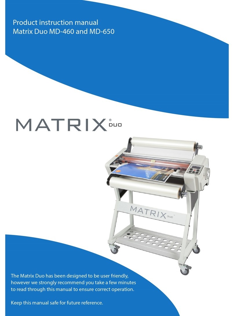 Matrix MD-460 Product instruction manual