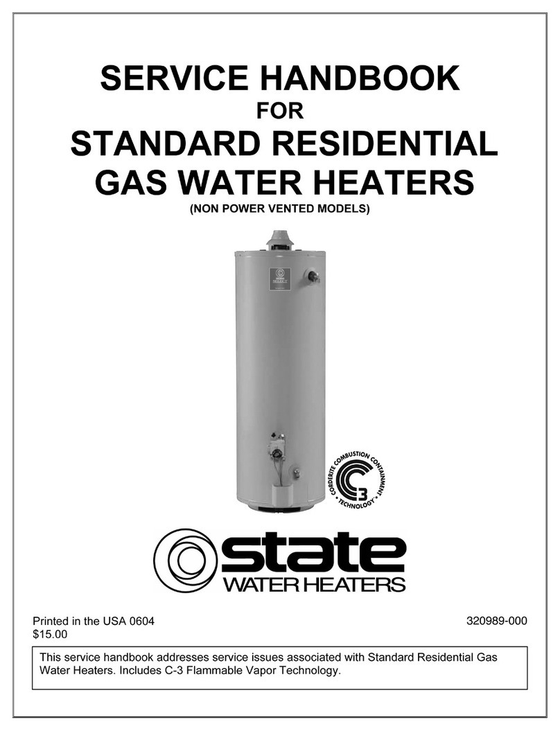 State Water Heaters Standard Residential Service handbook