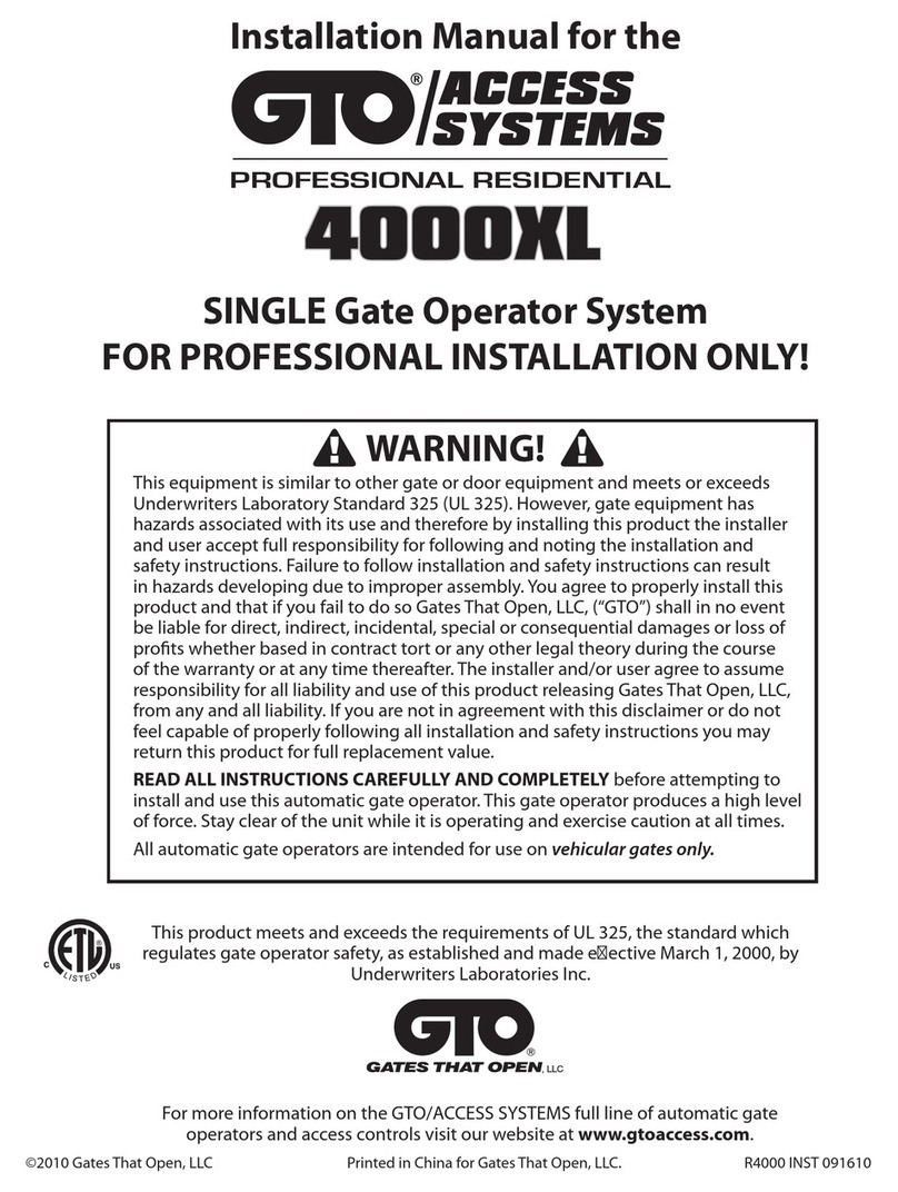 GTO 4000XL User manual