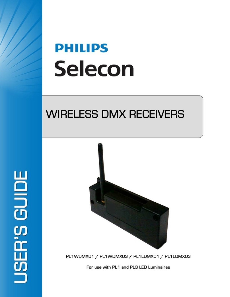 Philips Selecon PL1WDMX01 User manual Philips Selecon PL1WDMX01 User manual