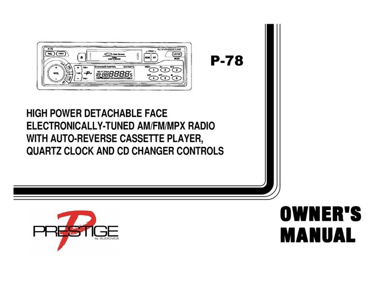 Prestige P-78 Ooowner's wner's wner's ma ma manual