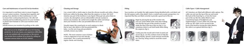 ACS T Series In-Ear Monitors Instructions for use