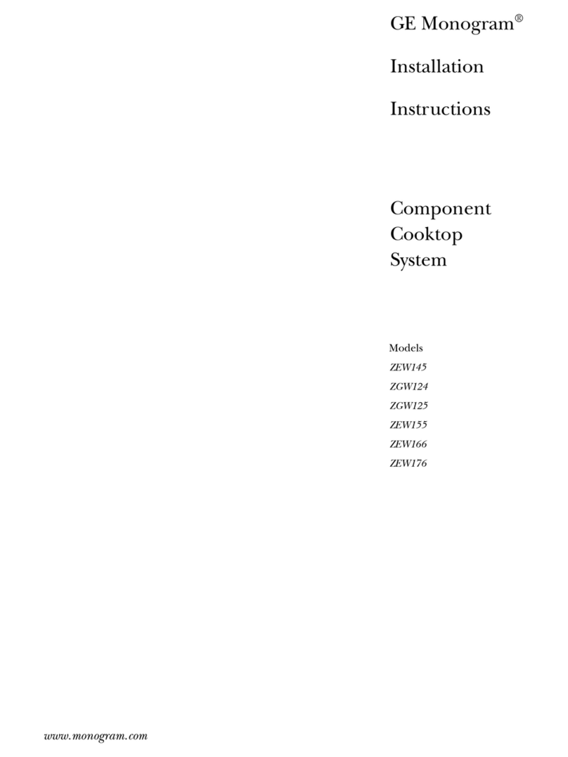 GE Monogram ZEW145 User manual