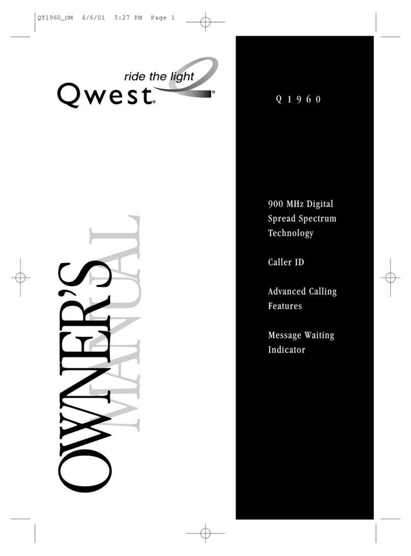 Qwest Q1960 User manual