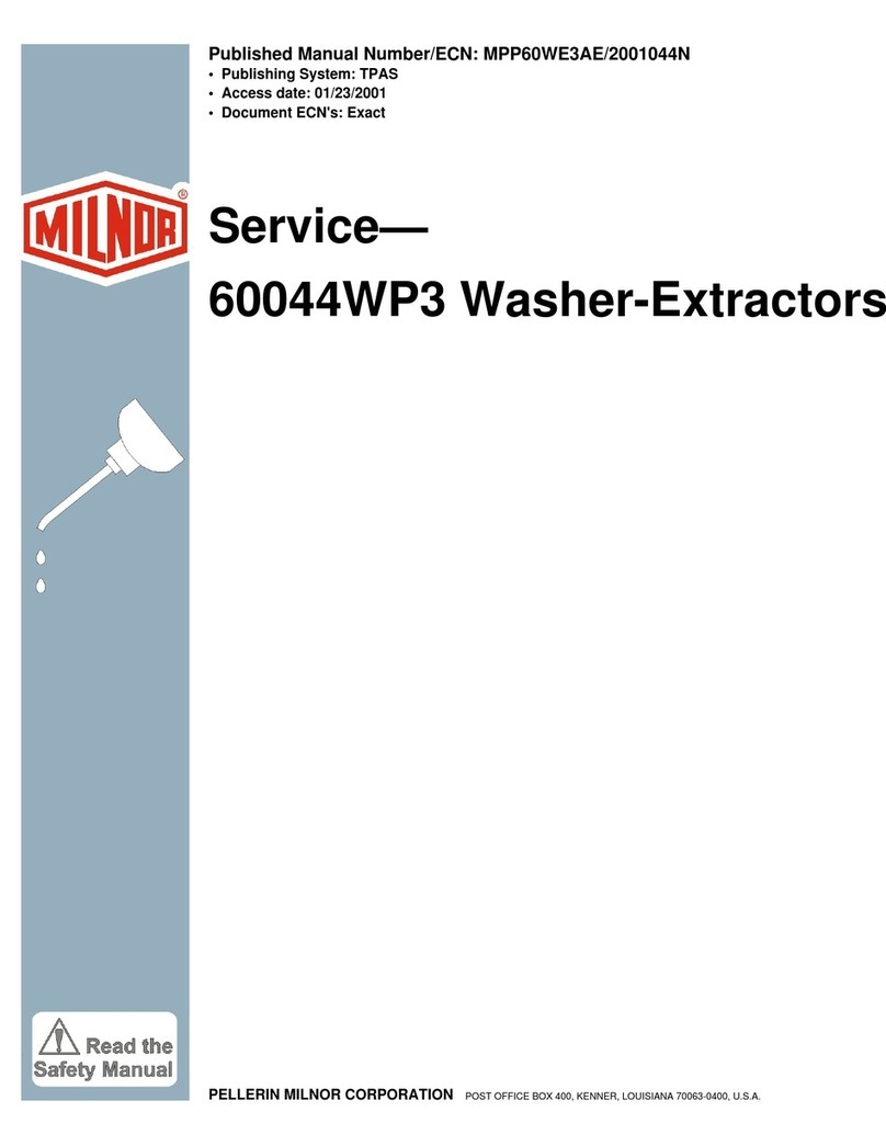 Milnor 60044WP3 Service manual