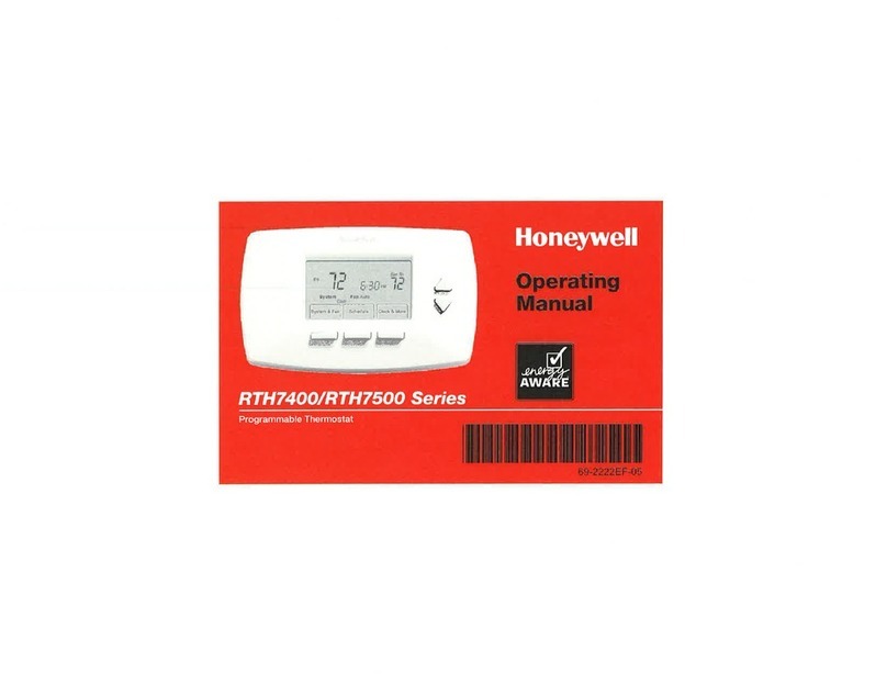 Honeywell RTH7400 series User manual