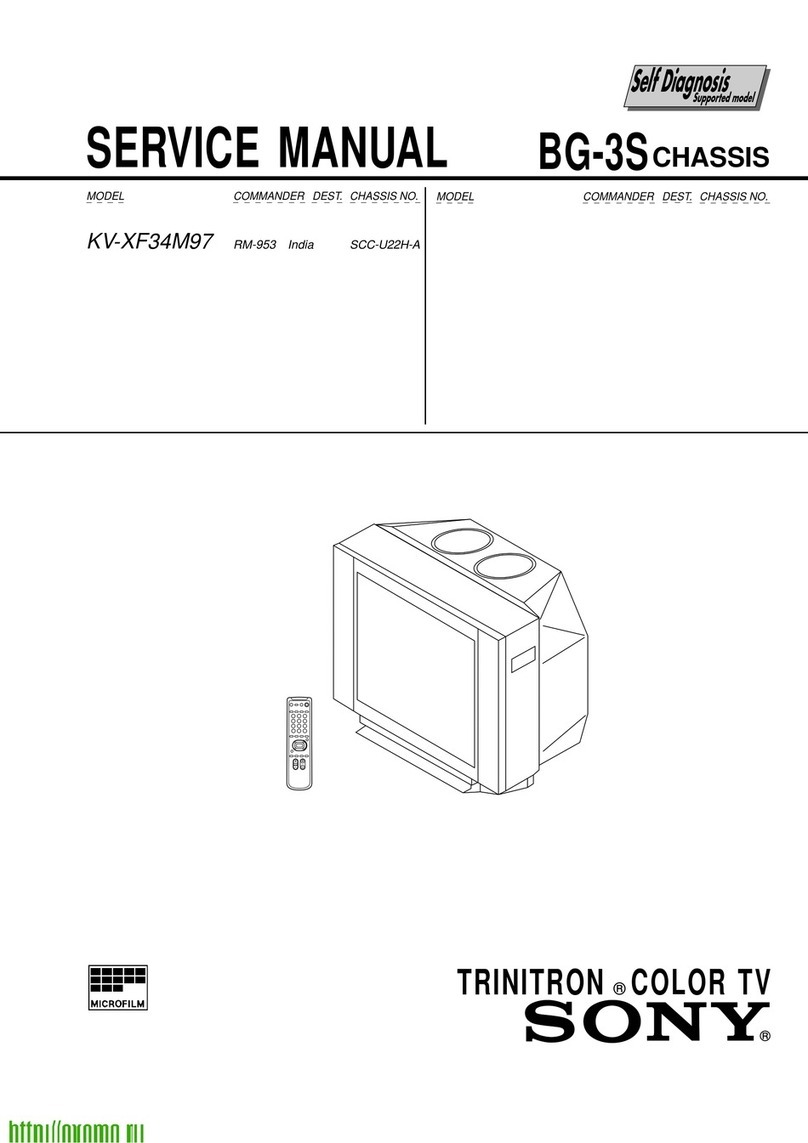 Sony Trinitron KV-XF34M97 User manual Sony Trinitron KV-XF34M97 User manual