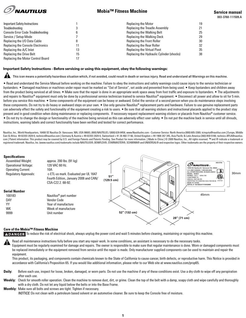 Nautilus Mobia User manual