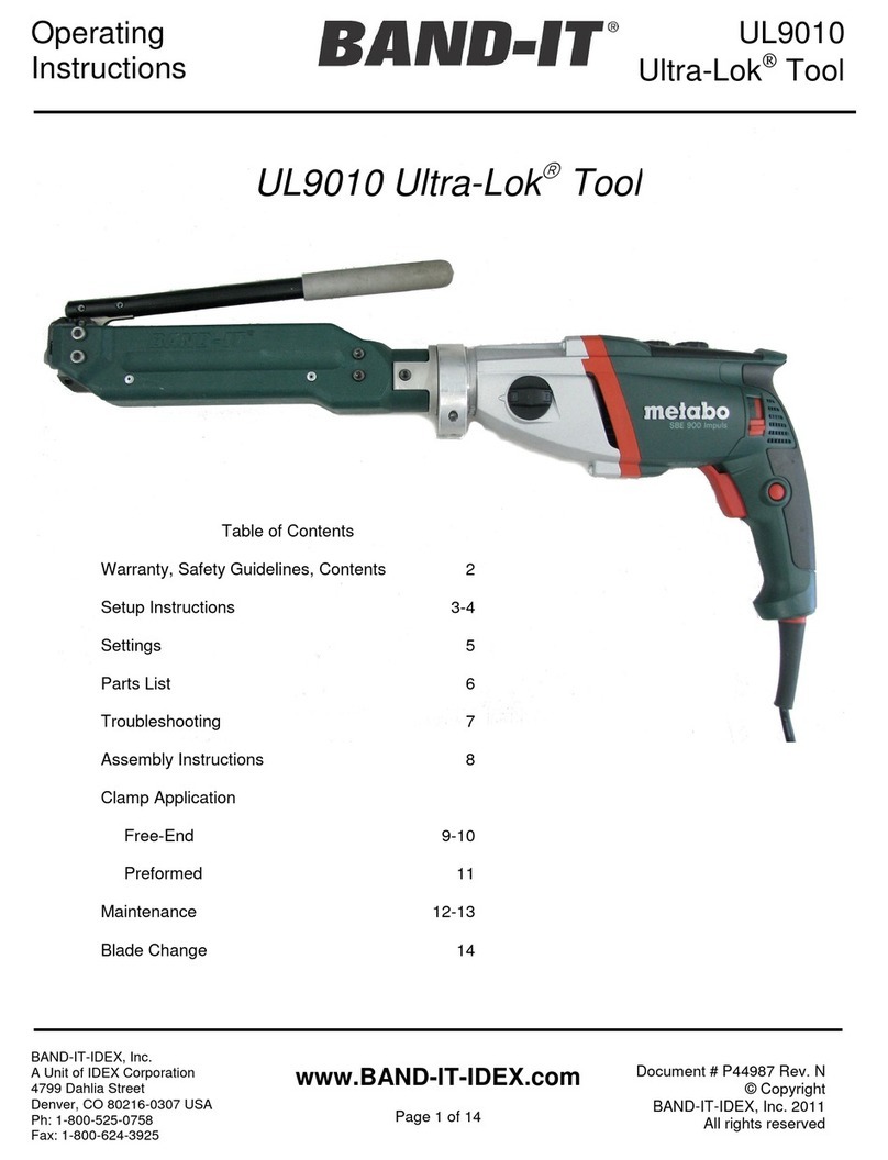 Band-it Ultra-Lok UL9010 User manual
