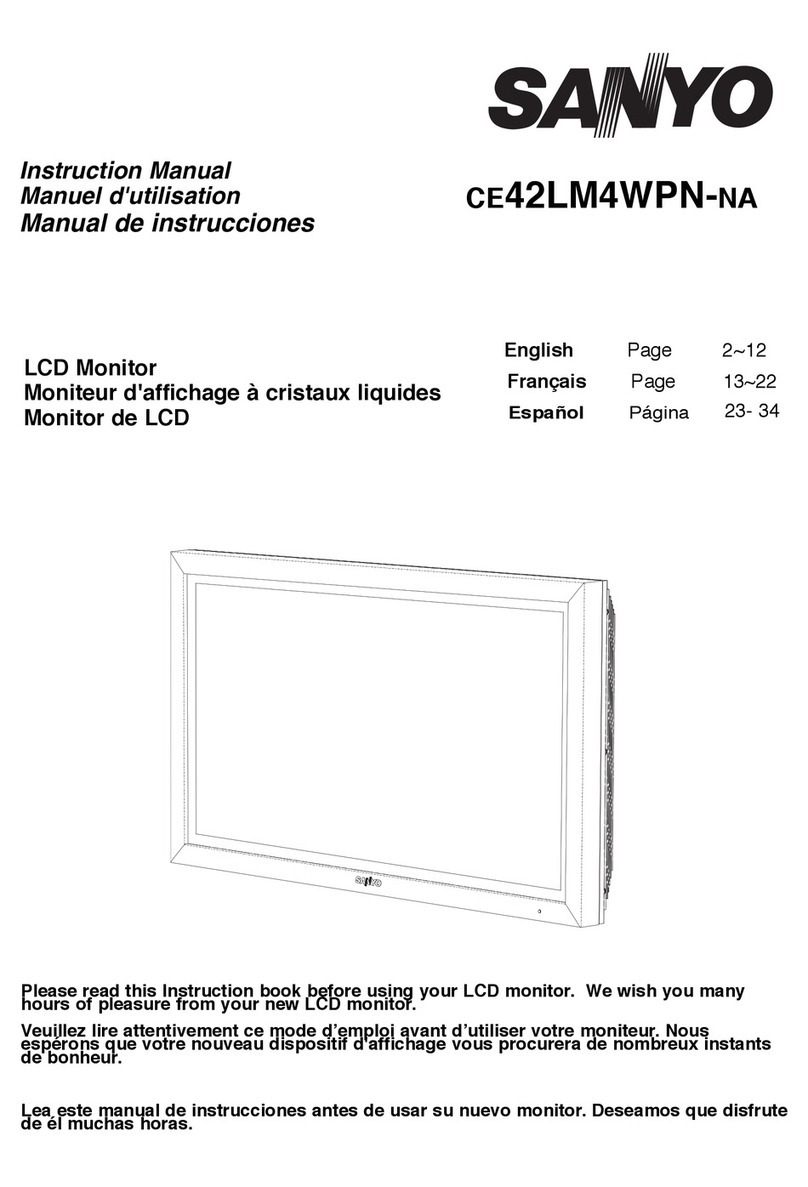 Sanyo CE42LM4WPN-NA - CE - 42" LCD Flat Panel... User manual
