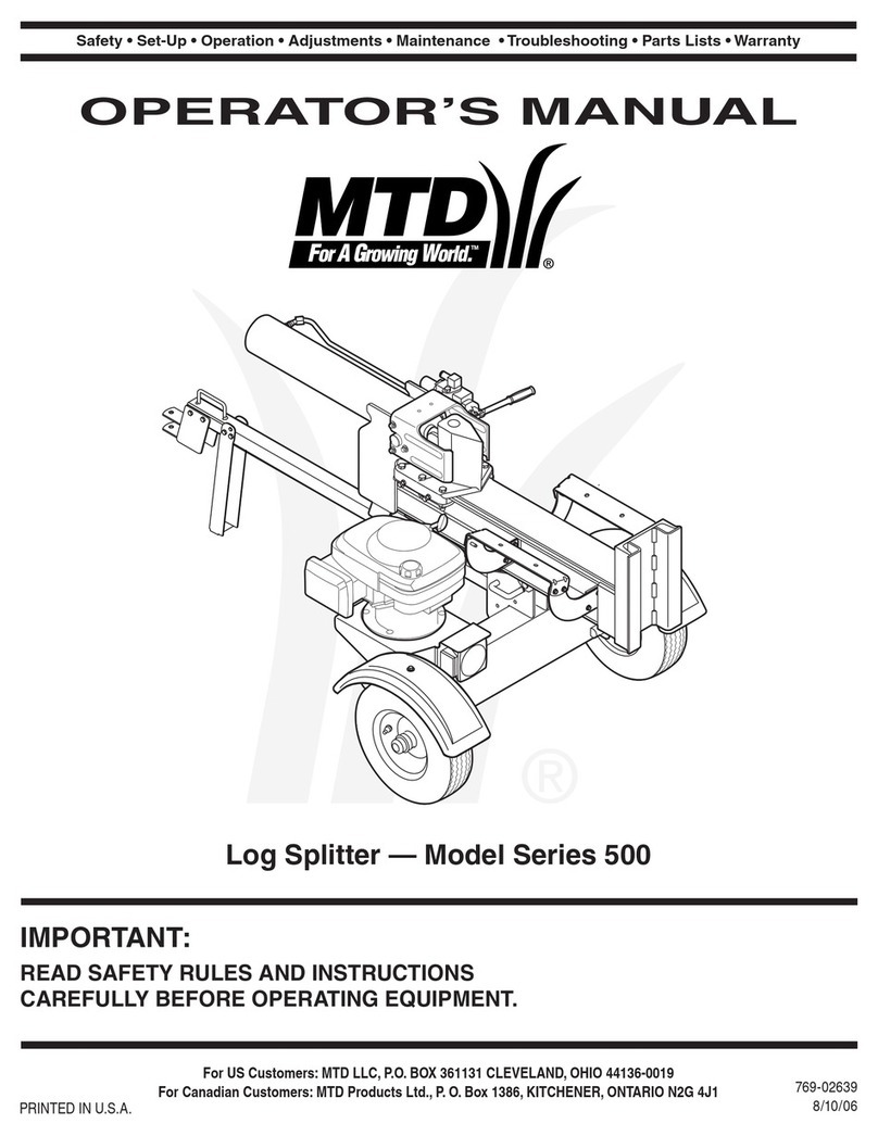 MTD 500 Series Operator's manual MTD 500 Series Operator's manual