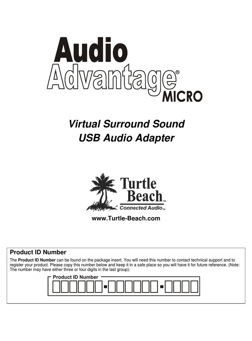 Turtle Beach Audio Advantage micro User manual