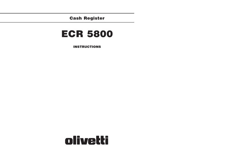 Olivetti ECR 5800 User manual