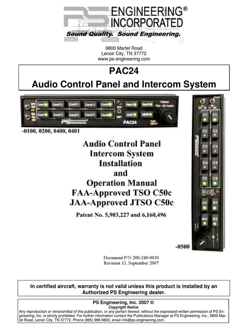 PS Engineering PAC24 User manual