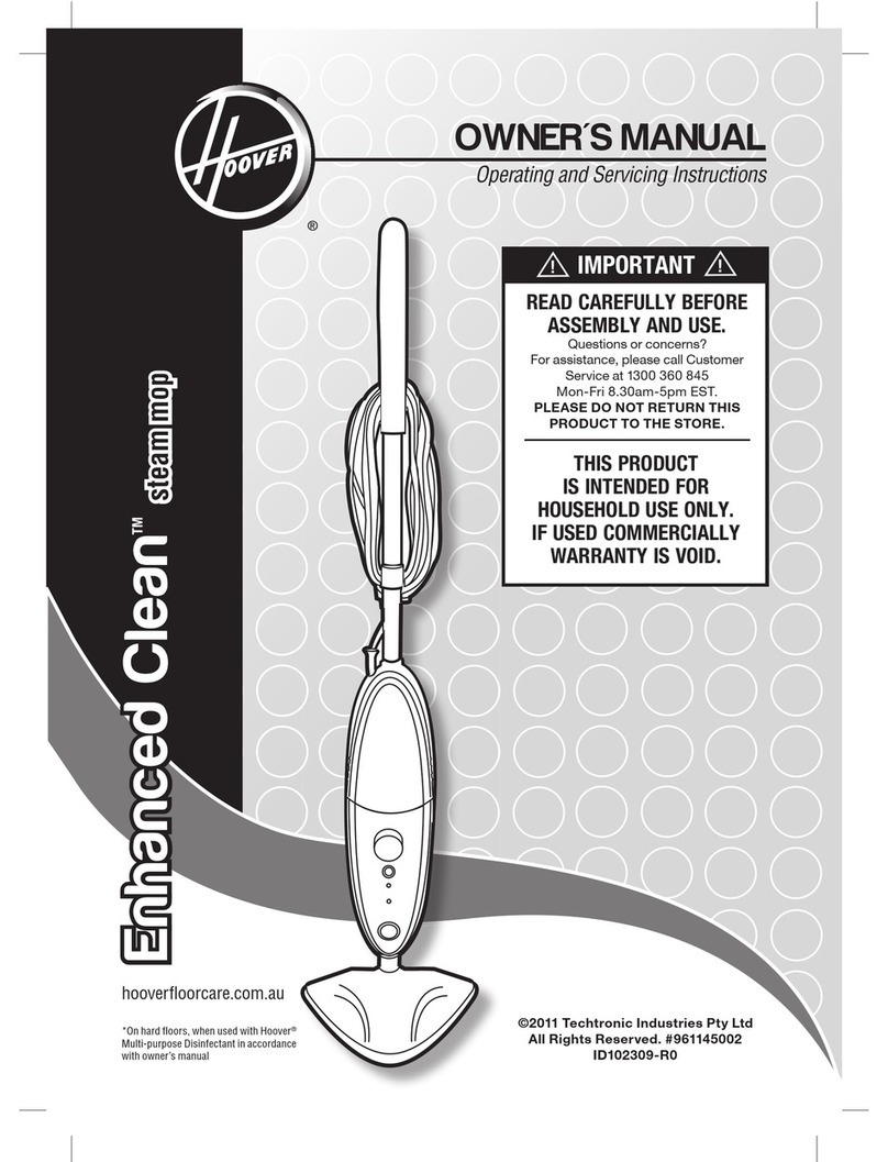 Hoover Enhanced Clean owner's manual