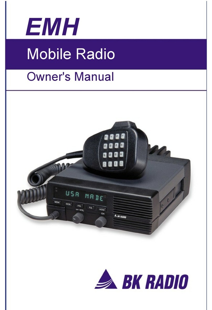 BK Radio EMH User manual